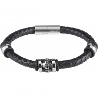 Браслет Zippo Three Charms Leather Bracelet 3 с шармами (20 см) купить в Балашихе