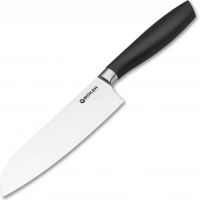 Кухонный нож шефа Bker Core Santoku, 163 мм, сталь X50CrMoV15, рукоять пластик купить в Балашихе