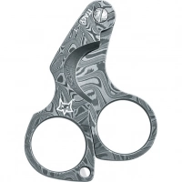 Нож для сигар Fox Damascus Figaro Cigar Cutter, сталь дамаск, рукоять дамаск купить в Балашихе