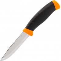 Нож с фиксированным лезвием Morakniv Companion Orange, сталь Sandvik 12C27, рукоять резина/пластик, оранжевый купить в Балашихе