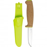 Нож с фиксированным лезвием Morakniv Floating Knife (S) Lime, сталь Sandvik 12C27, пробковая ручка купить в Балашихе