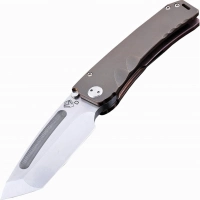 Нож складной Medford Marauder Tanto, сталь D2 Tool Steel, рукоять титановый сплав, бронзовый купить в Балашихе