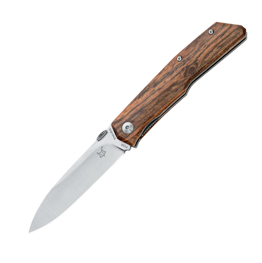 Складной нож Fox Terzuola, сталь N690, рукоять Bocote wood, коричневый