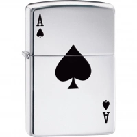 Зажигалка ZIPPO Armor™  Туз с покрытием High Polish Chrome купить в Балашихе