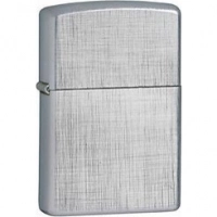 Зажигалка ZIPPO Linen Weave с покрытием Brushed Chrome, латунь/сталь, серебристая, матовая, 36x12x56 мм купить в Балашихе